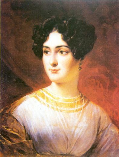 Portrait peint d'Olympe Pélissier