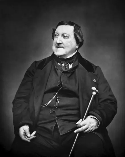 Portrait photographique de Gioachino Rossini
